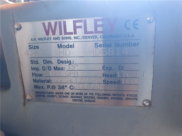 Wilfley 4 X 2 Hd Slurry Pump)
